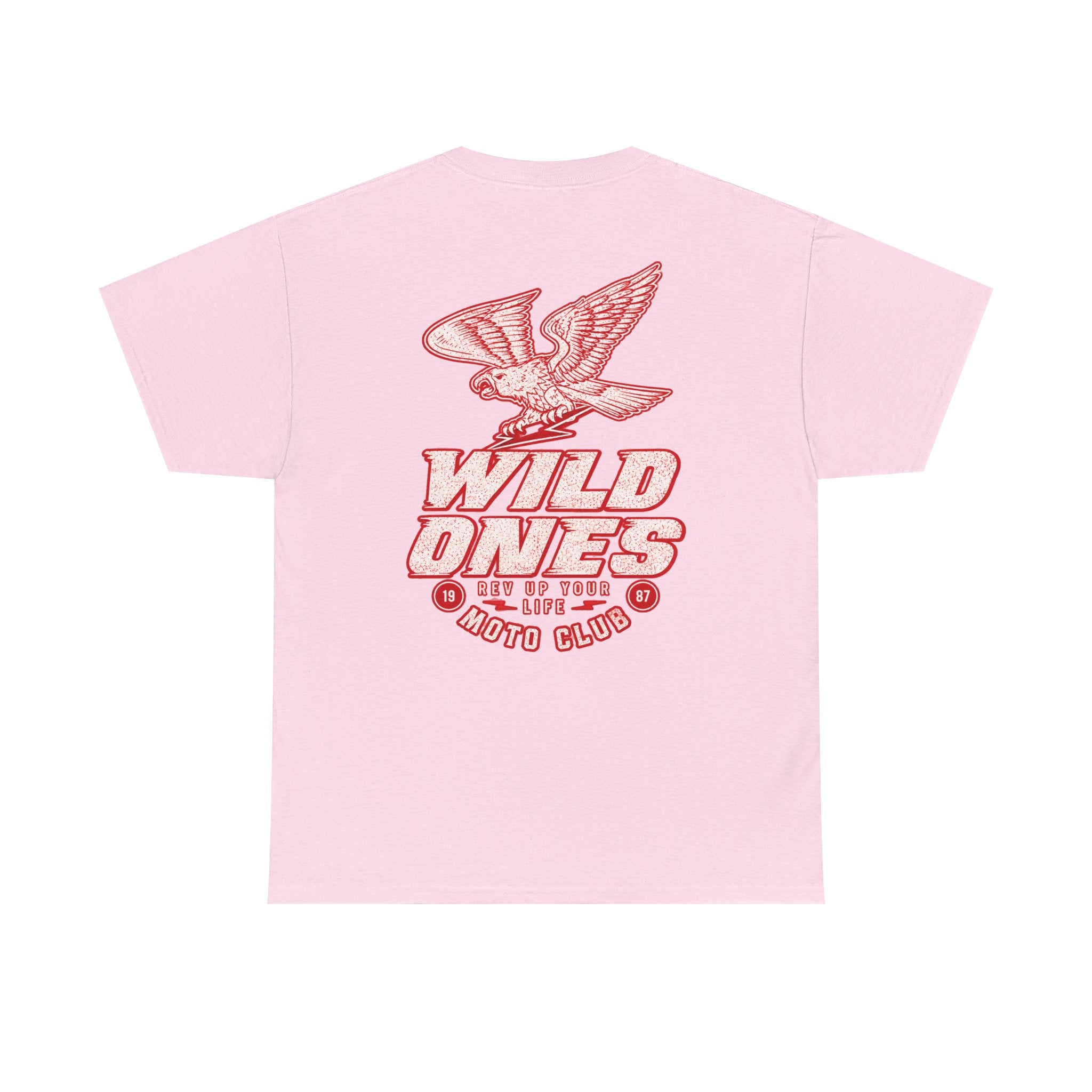 Moto Club Tee — "Wild Ones" Eagle Graphic T-Shirt