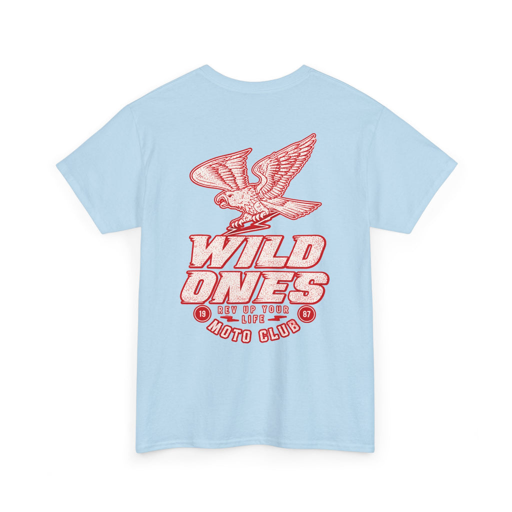 Moto Club Tee — "Wild Ones" Eagle Graphic T-Shirt