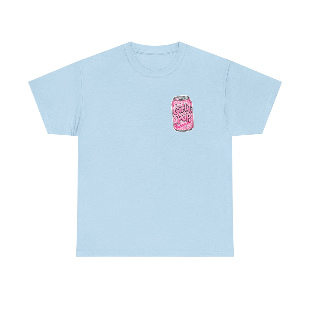 Girly Pop Soda Can Tee | Pink Retro Soft Drink Pattern