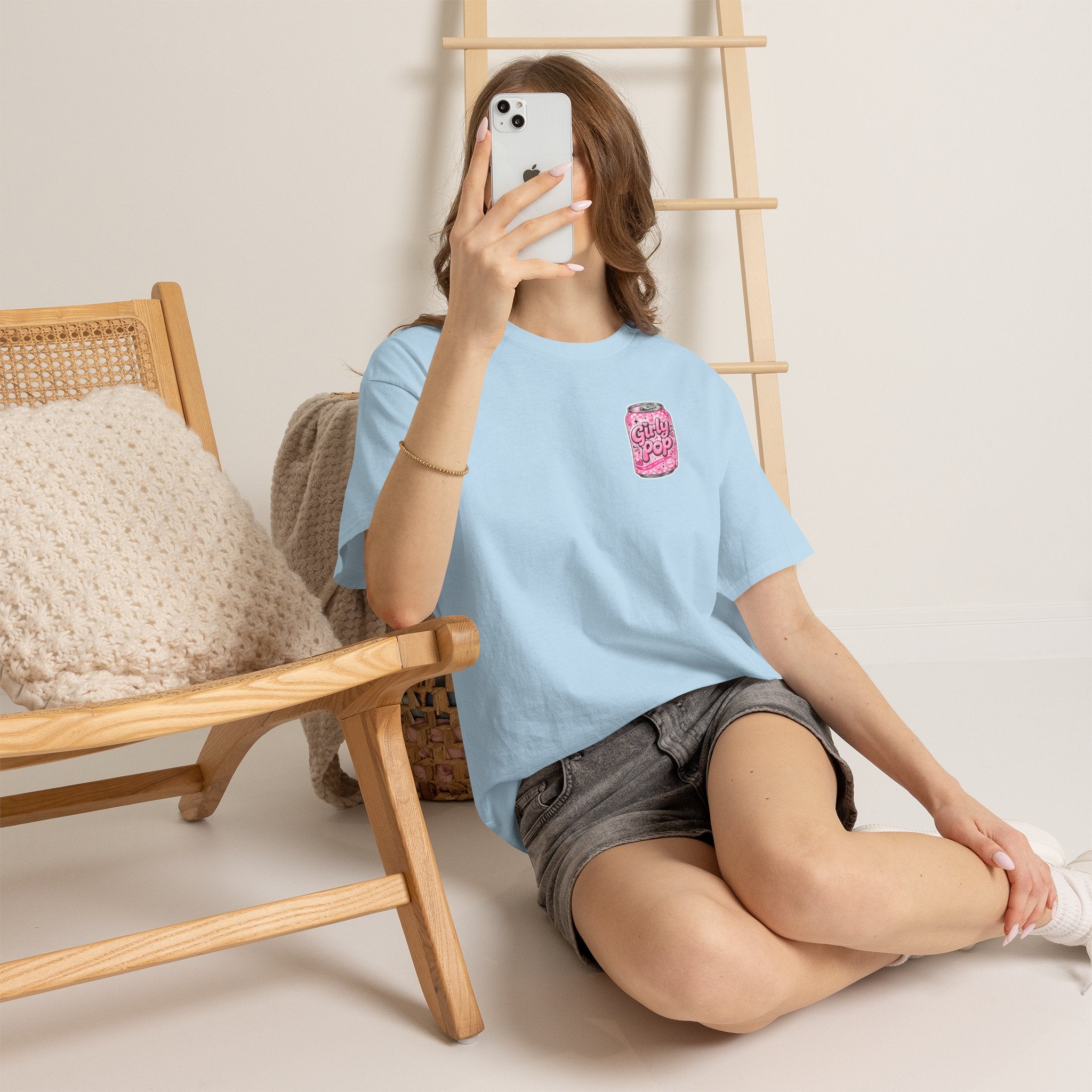 Girly Pop Soda Can Tee | Pink Retro Soft Drink Pattern