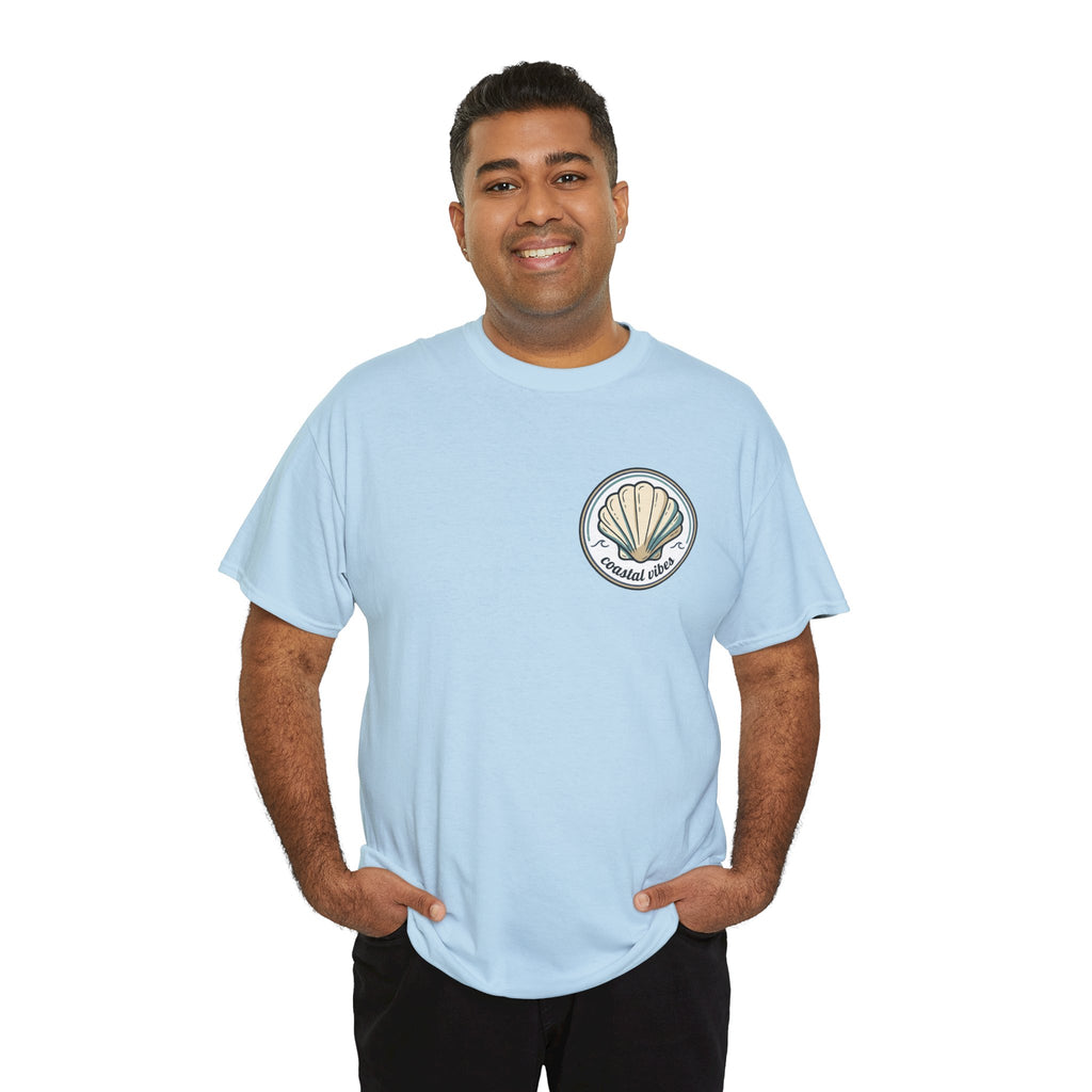 Coastal Vibes T-Shirt — Beach Shell Graphic Tee