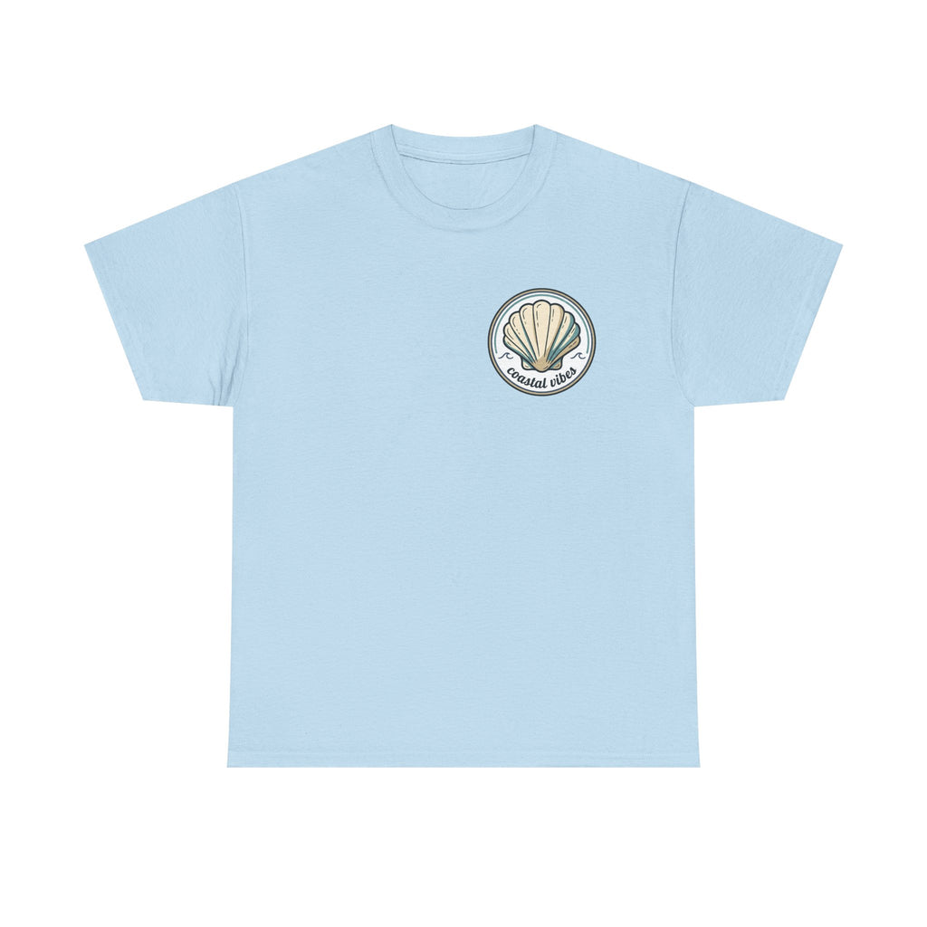 Coastal Vibes T-Shirt — Beach Shell Graphic Tee