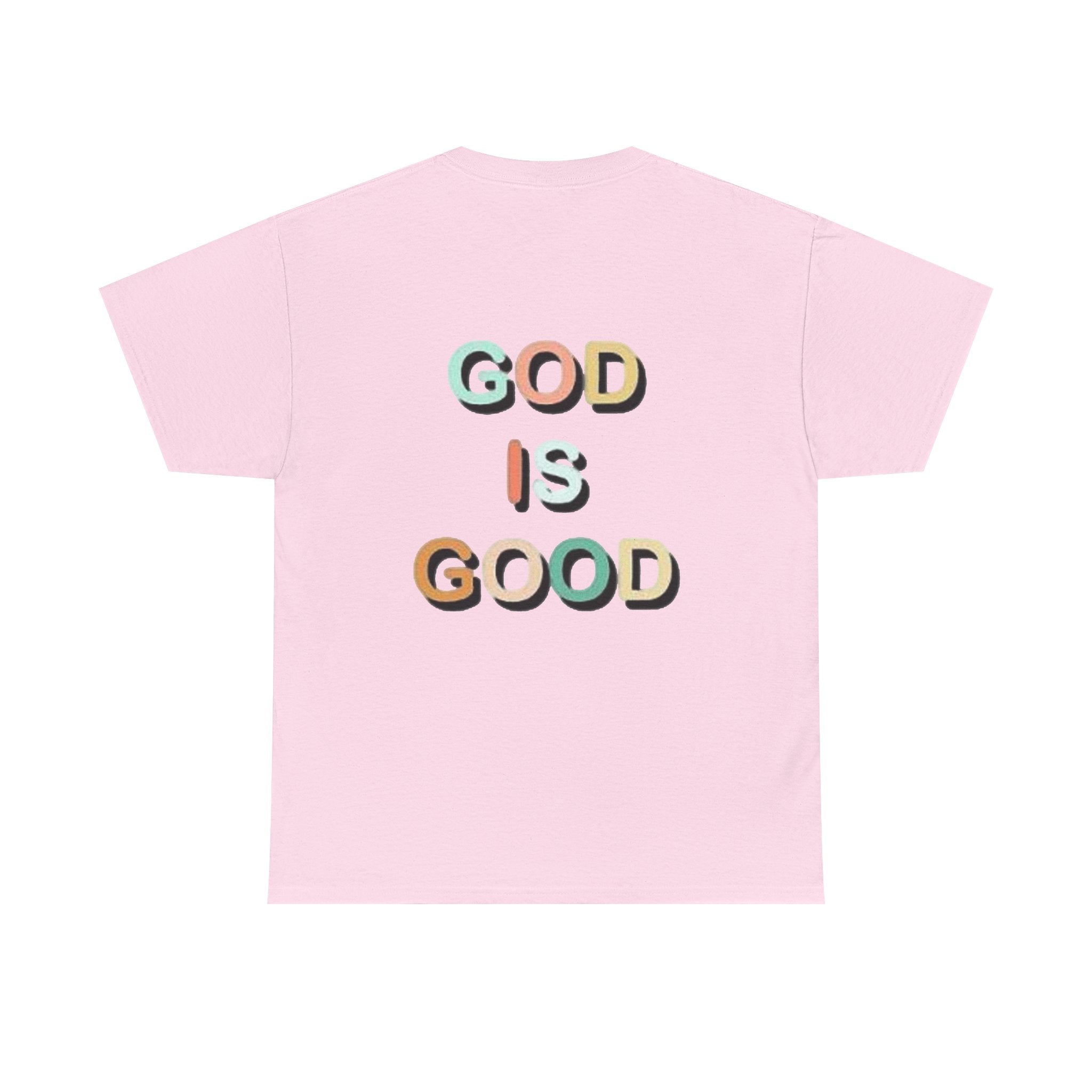 God Is Good Tee | Colorful 3D Lettering Christian Faith Shirt