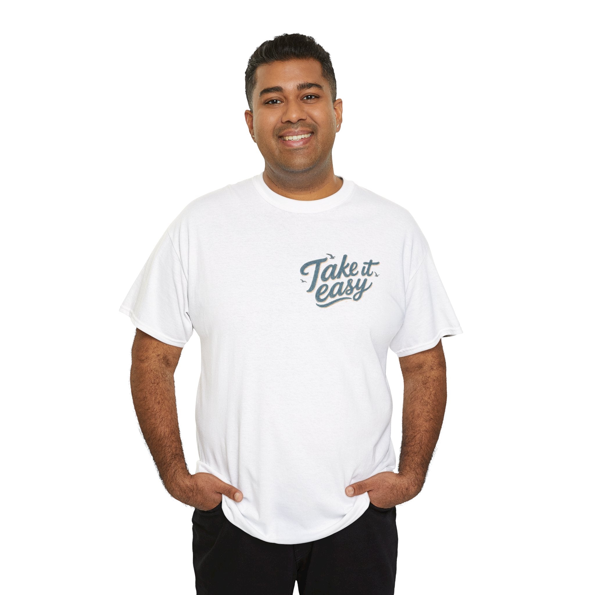 Take It Easy Surf T-Shirt — Relaxing Beach turtle Graphic Tee