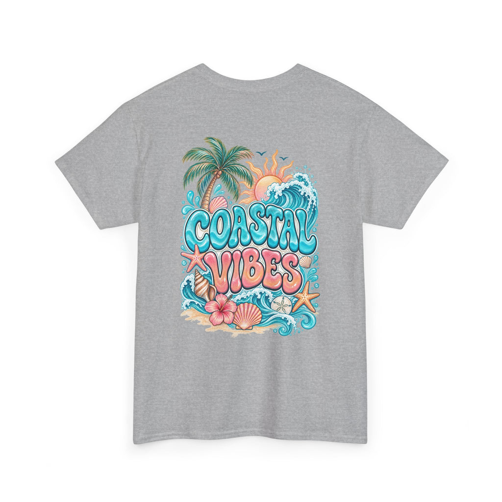 Coastal Vibes T-Shirt — Beach Shell Graphic Tee