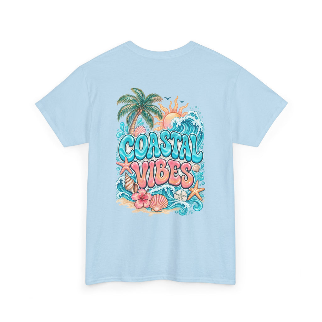 Coastal Vibes T-Shirt — Beach Shell Graphic Tee