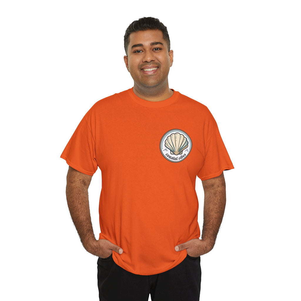 Coastal Vibes T-Shirt — Beach Shell Graphic Tee