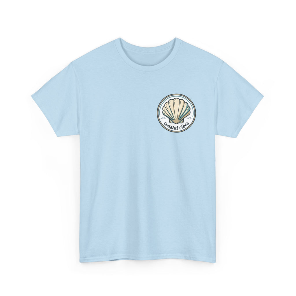 Coastal Vibes T-Shirt — Beach Shell Graphic Tee