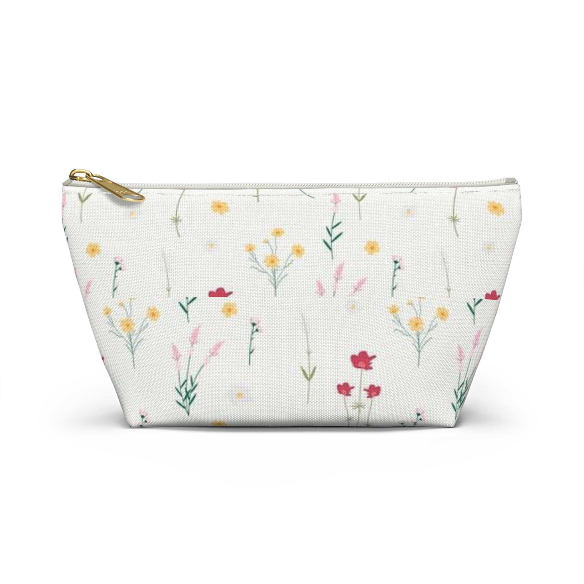 Delicate Wildflower Pattern Accessory Pouch