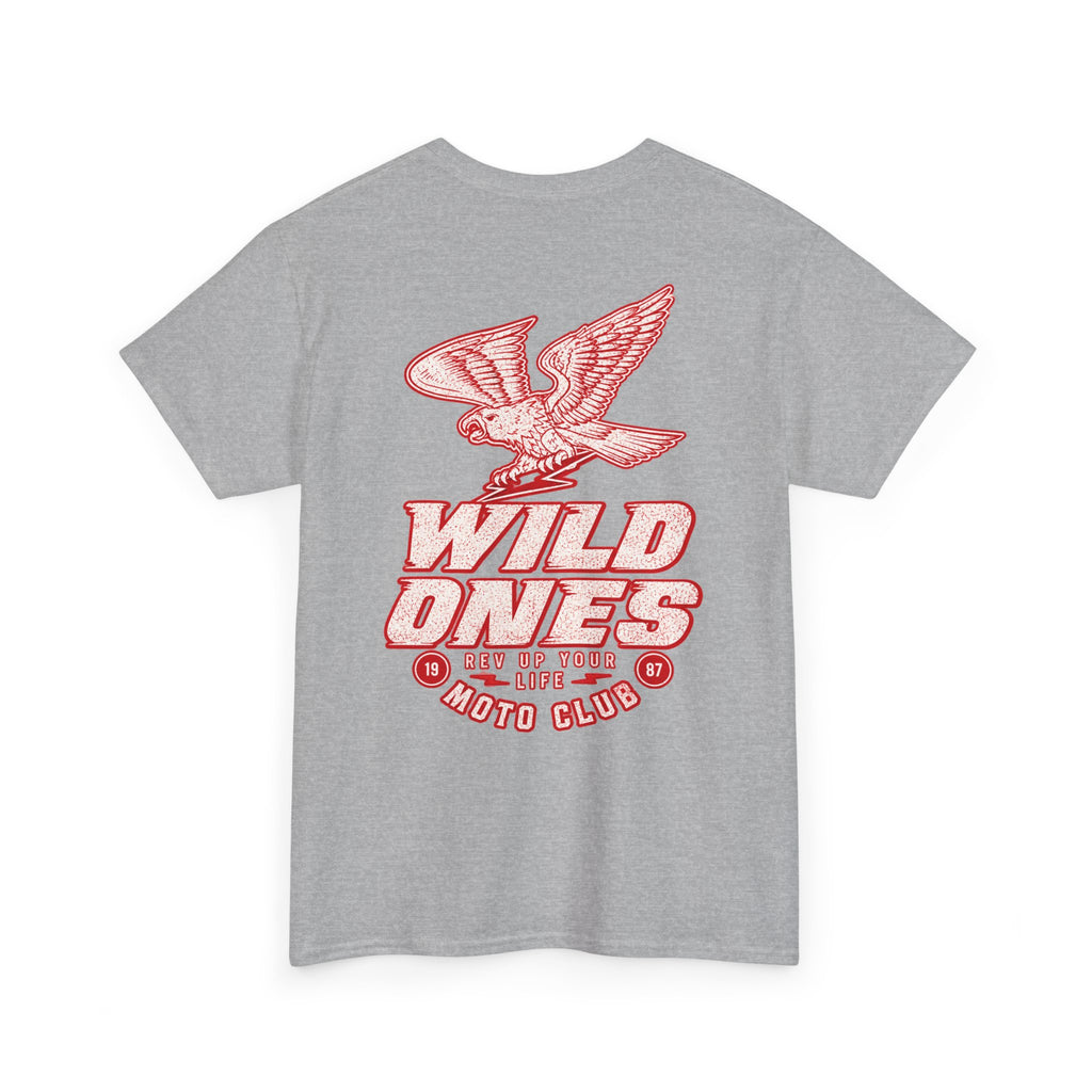 Moto Club Tee — "Wild Ones" Eagle Graphic T-Shirt