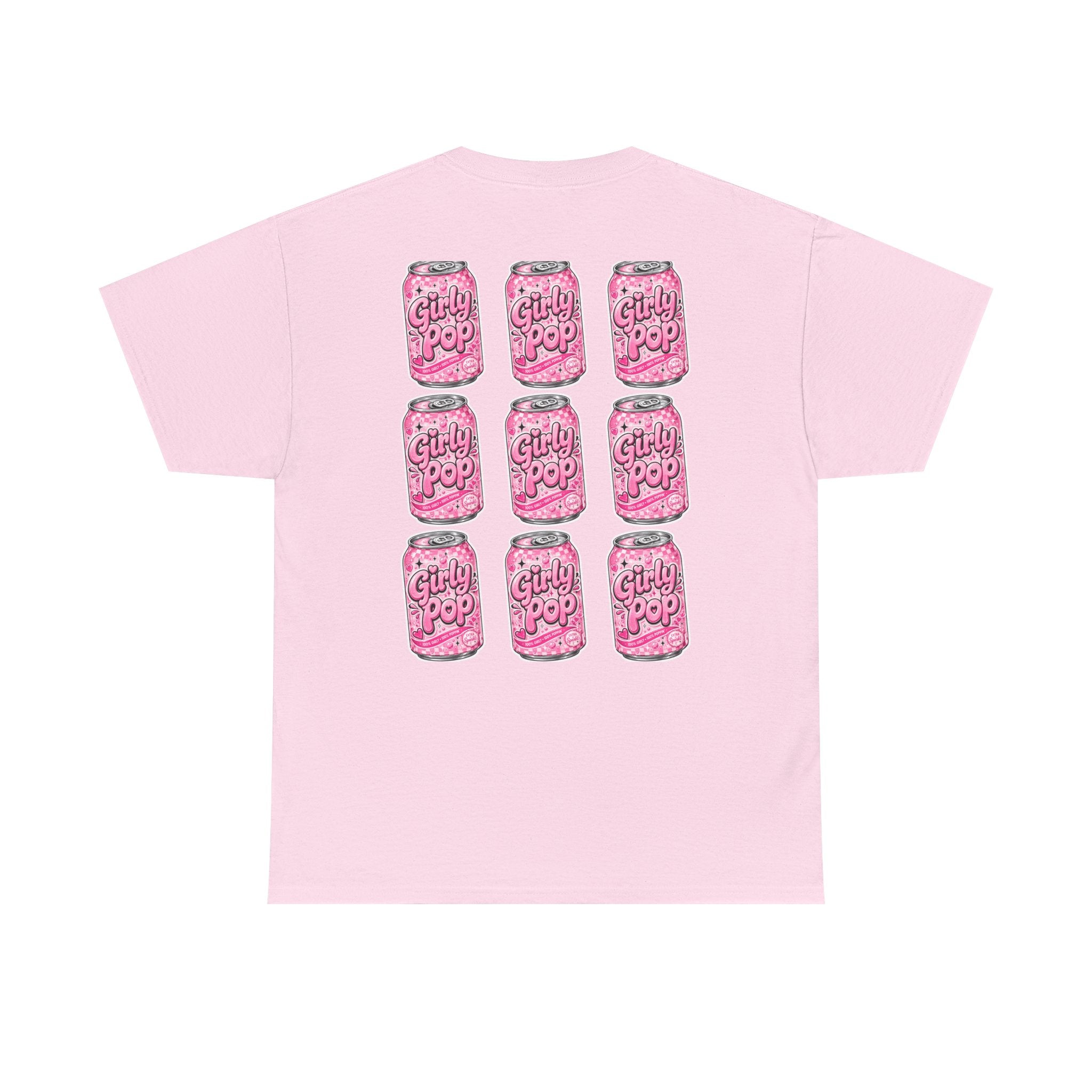 Girly Pop Soda Can Tee | Pink Retro Soft Drink Pattern