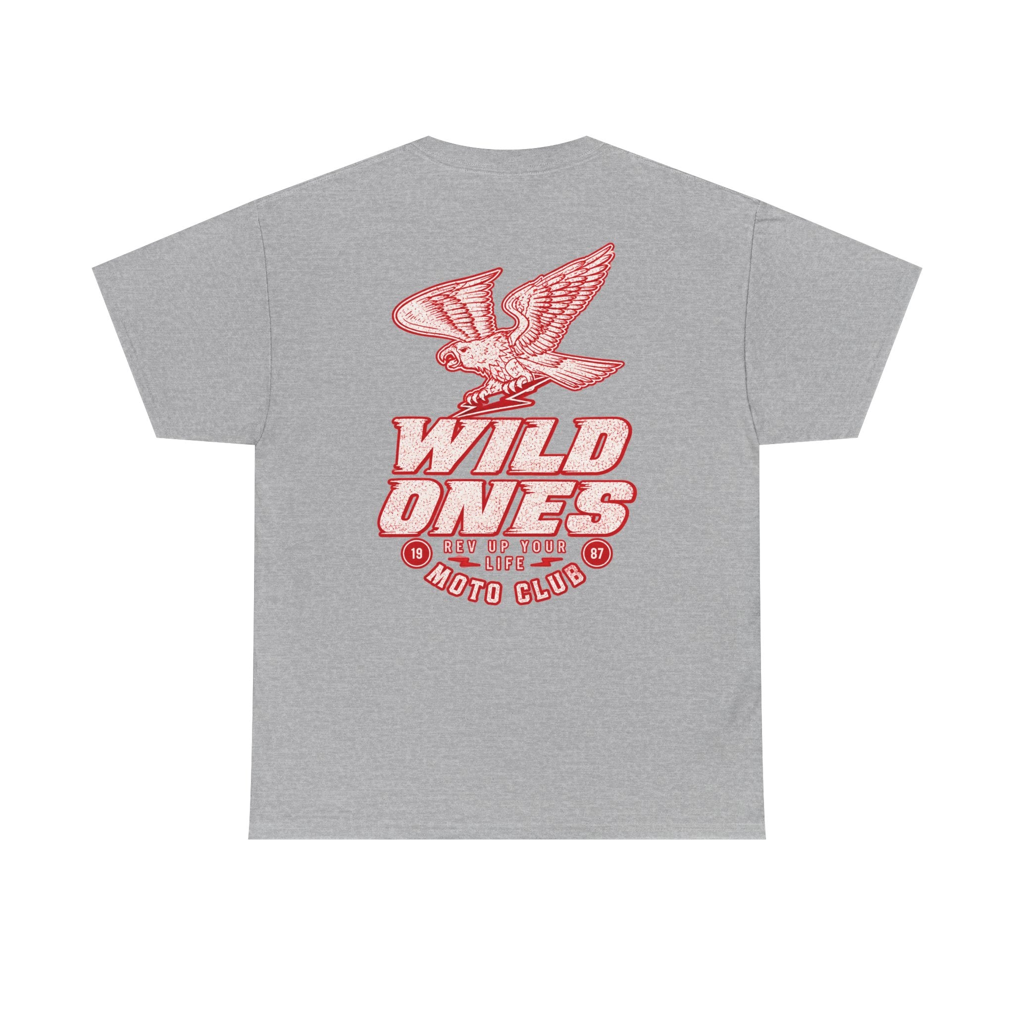 Moto Club Tee — "Wild Ones" Eagle Graphic T-Shirt