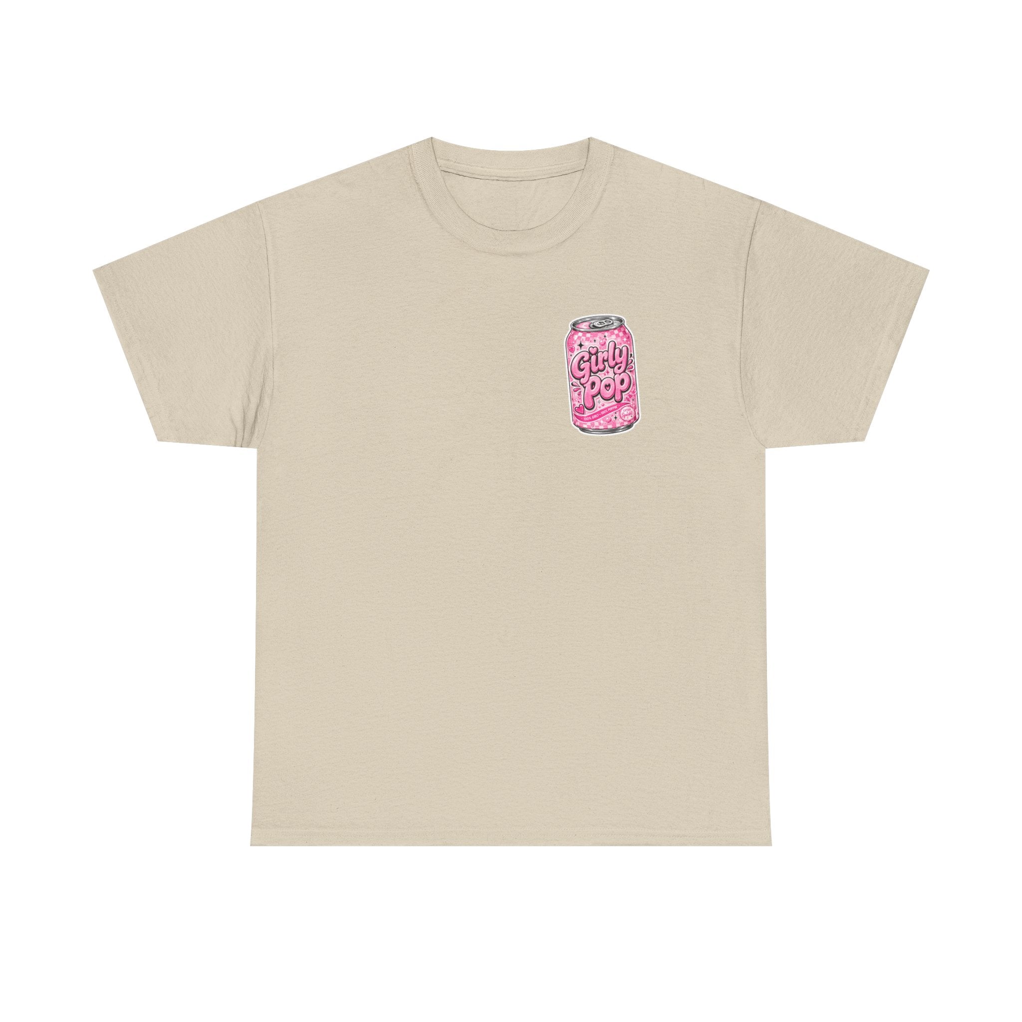 Girly Pop Soda Can Tee | Pink Retro Soft Drink Pattern
