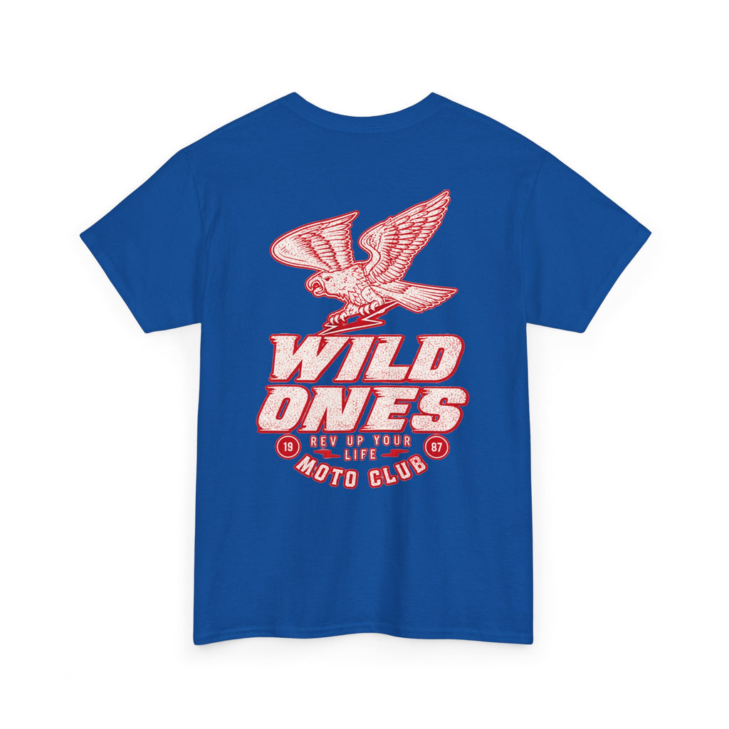 Moto Club Tee — "Wild Ones" Eagle Graphic T-Shirt