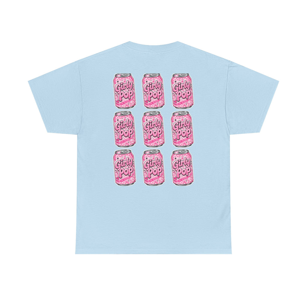 Girly Pop Soda Can Tee | Pink Retro Soft Drink Pattern