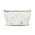 Delicate Wildflower Pattern Accessory Pouch