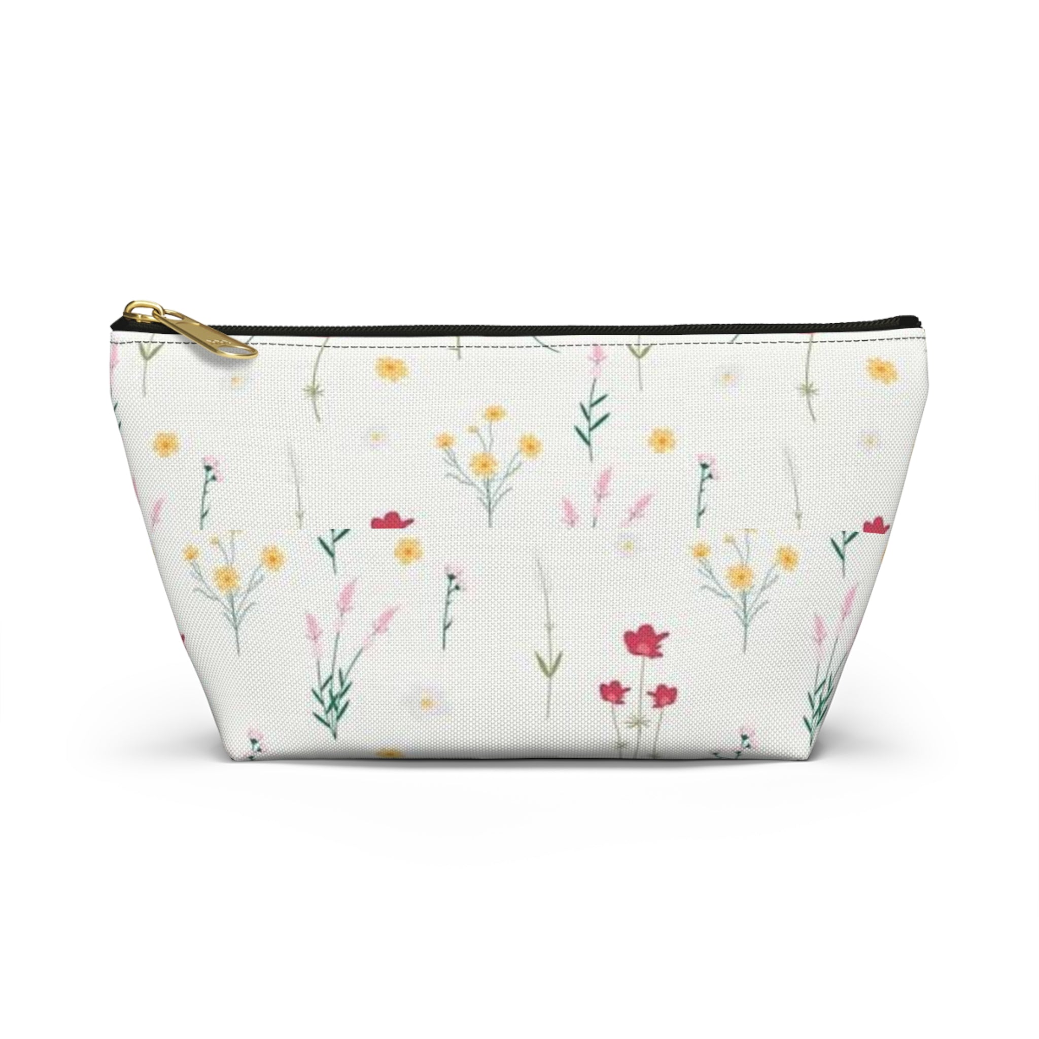 Delicate Wildflower Pattern Accessory Pouch