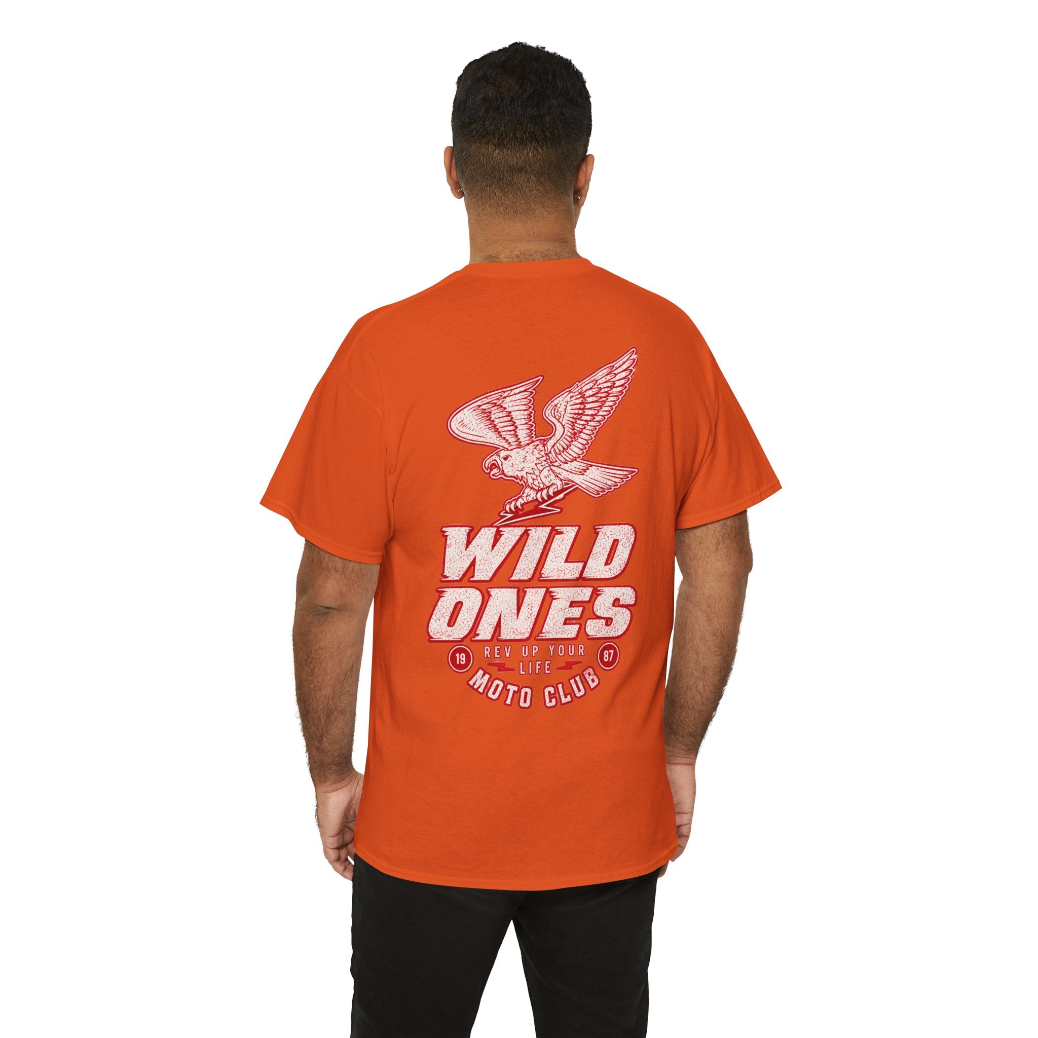 Moto Club Tee — "Wild Ones" Eagle Graphic T-Shirt