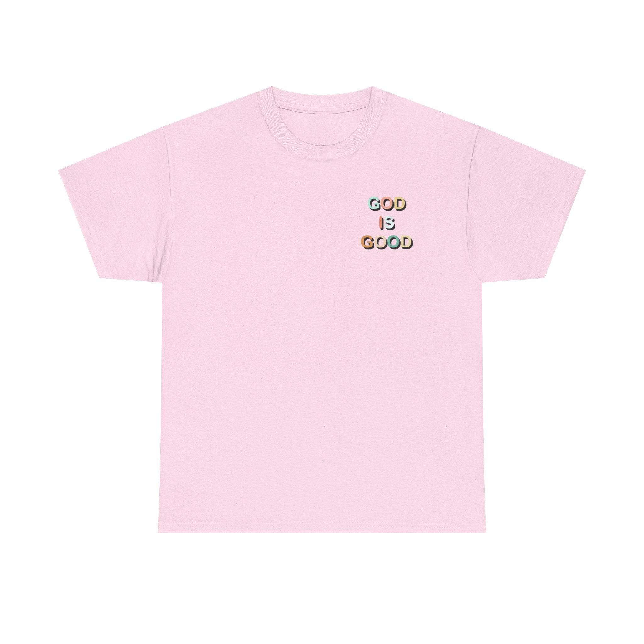 God Is Good Tee | Colorful 3D Lettering Christian Faith Shirt