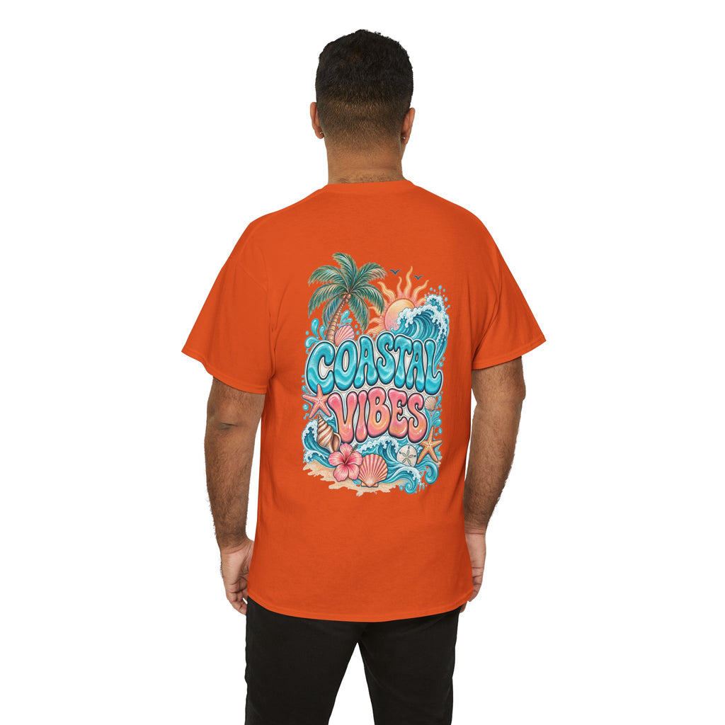 Coastal Vibes T-Shirt — Beach Shell Graphic Tee