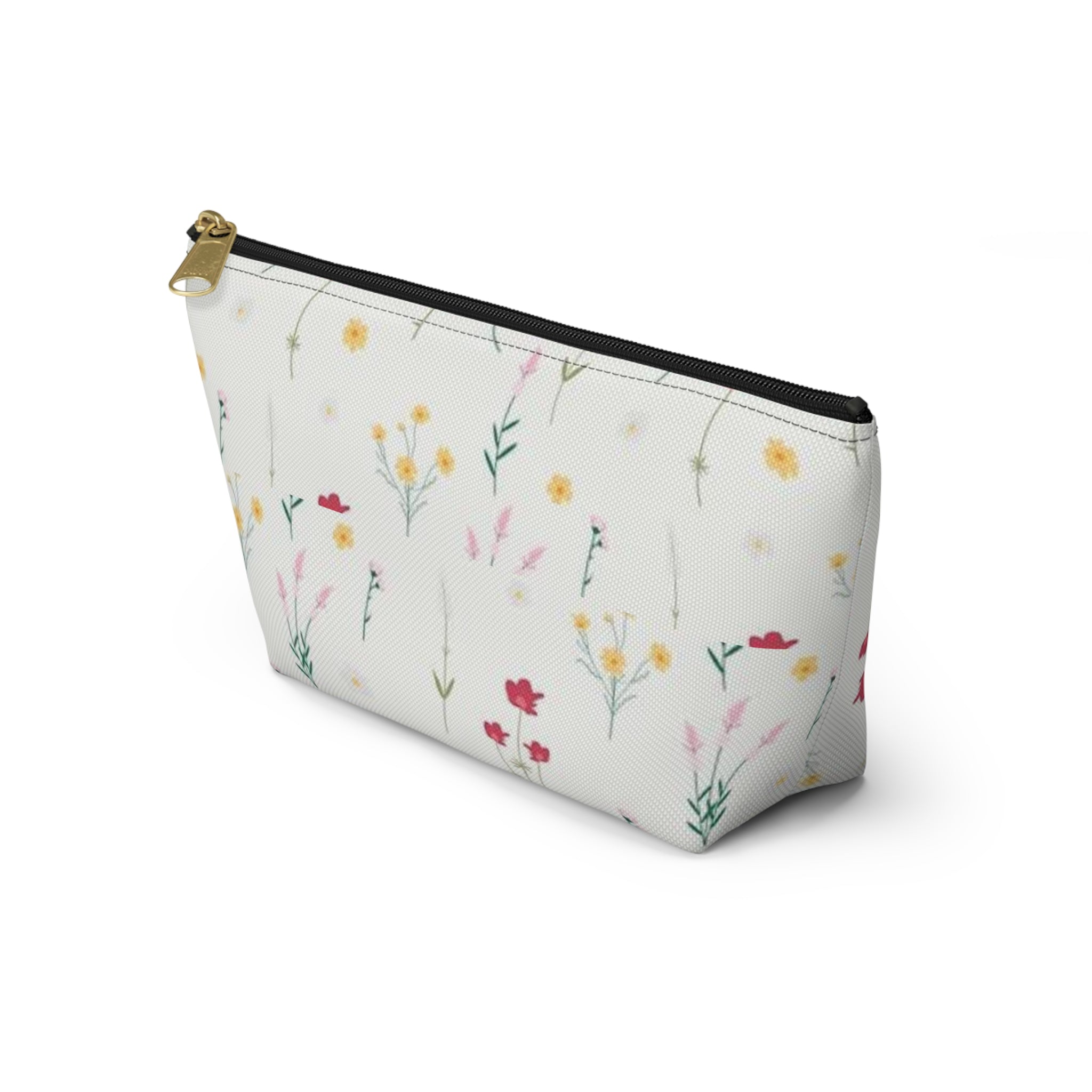 Delicate Wildflower Pattern Accessory Pouch