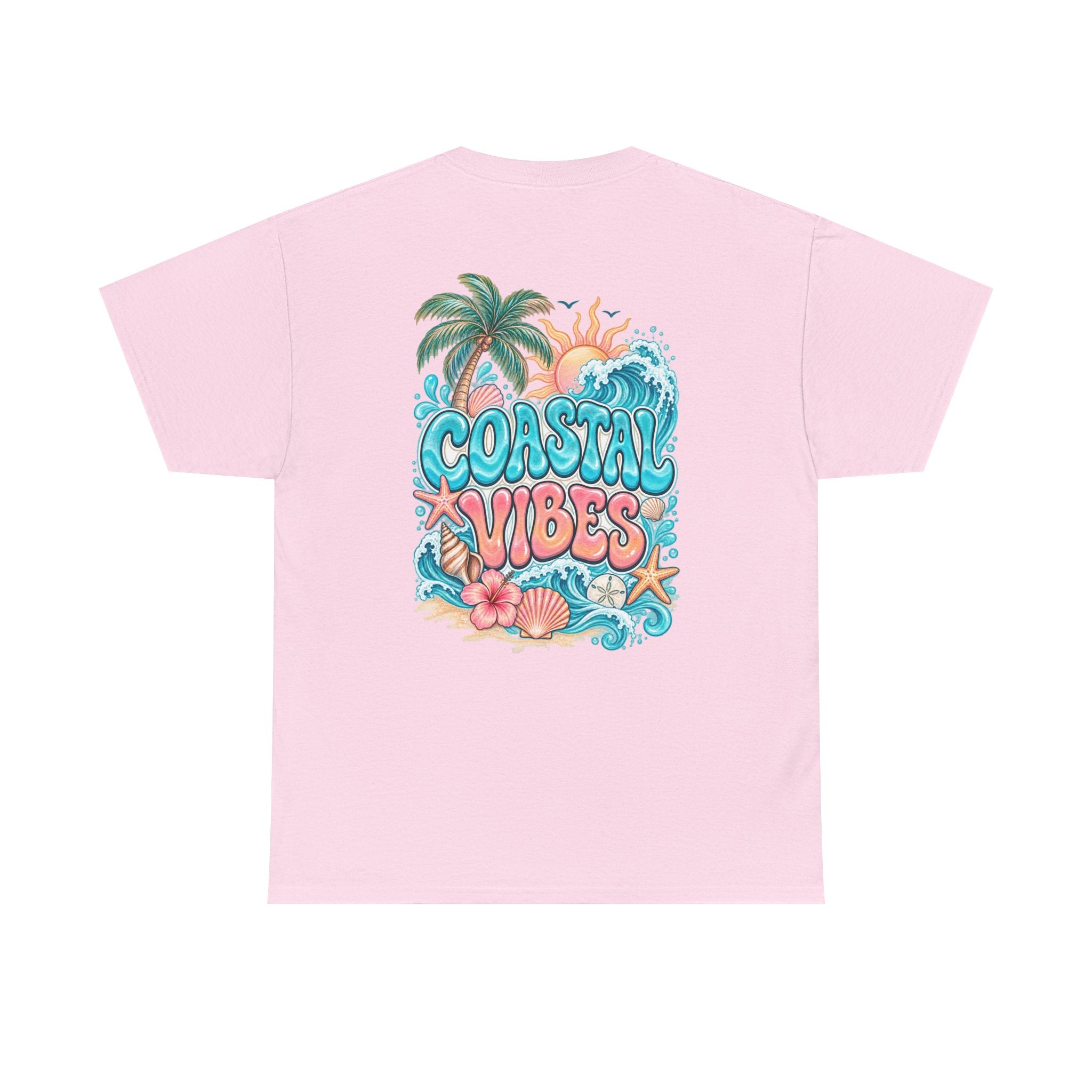 Coastal Vibes T-Shirt — Beach Shell Graphic Tee